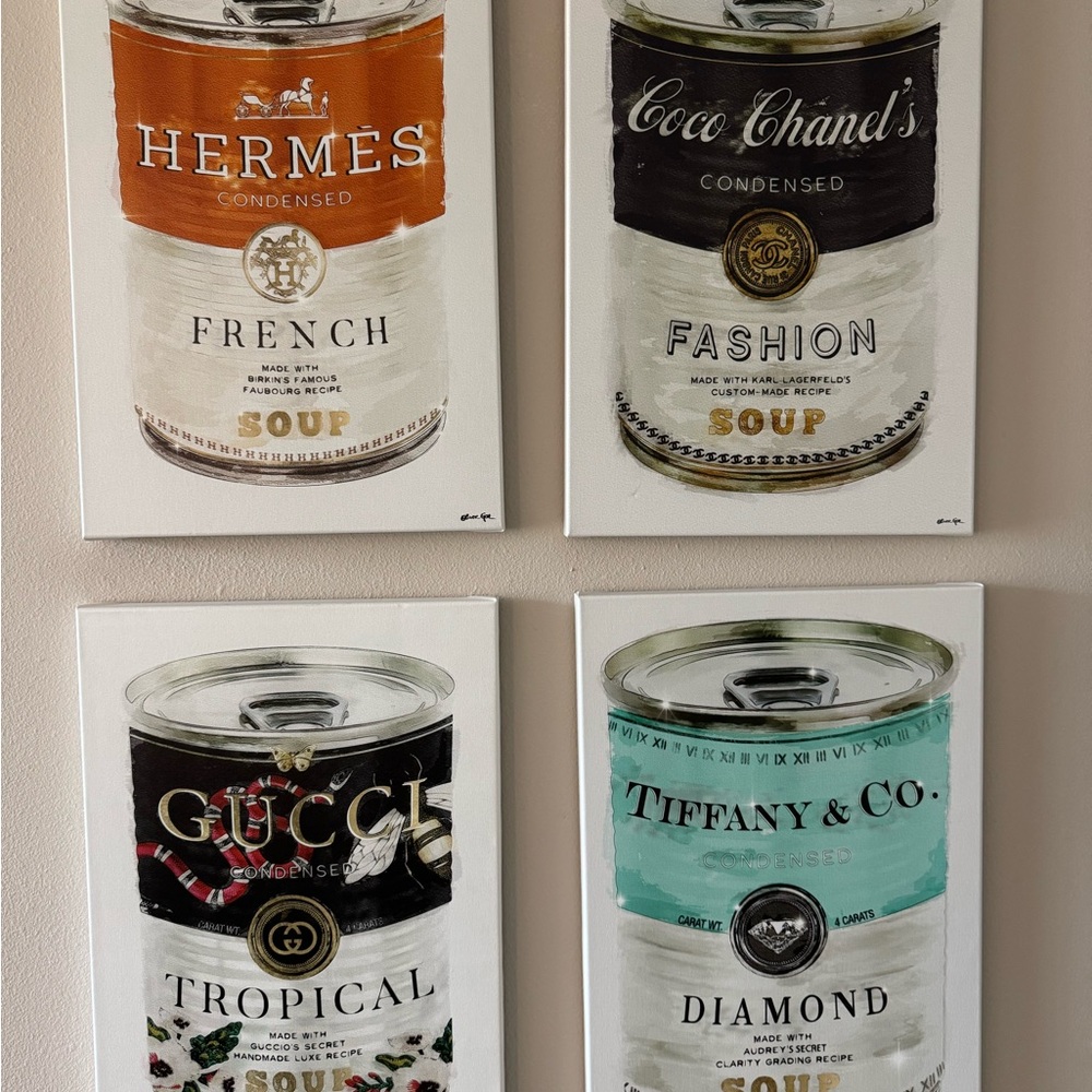 Fashion Brand Soup Can Art Prints - Oliver Gal